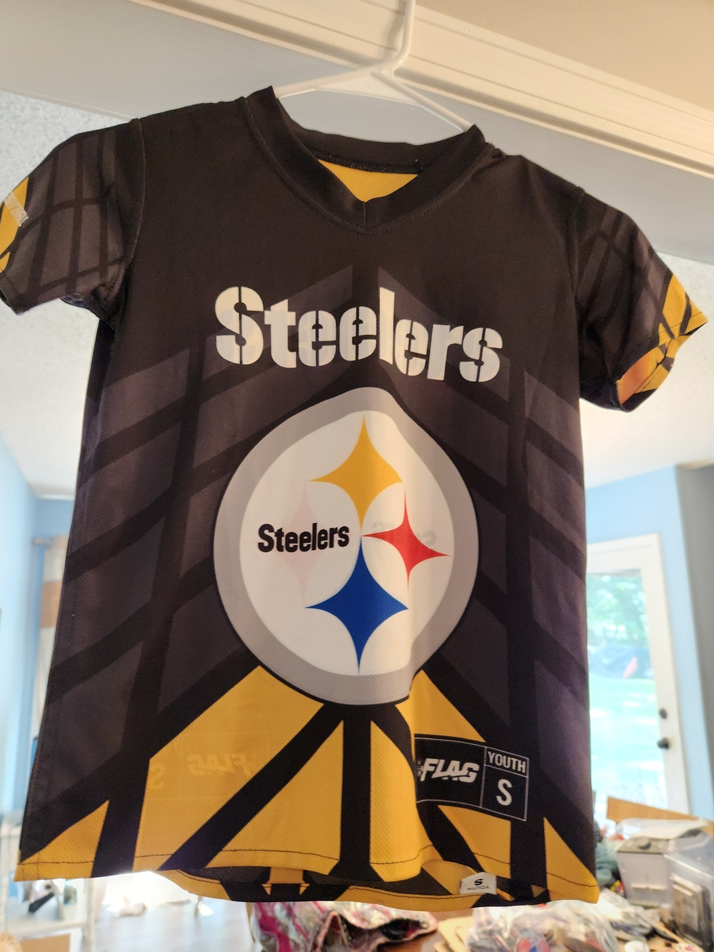 NFL Youth Black & Gold Short Sleeve STEELERS Shirt